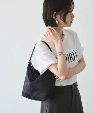 russet スタンダードミニショルダーバッグ <ナイロンジャガード>(CE-1627) Black/Navy