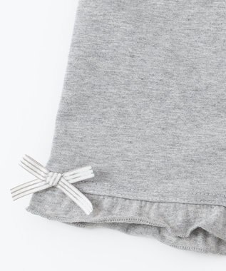 ANY KIDS 無地/総柄 1分丈スパッツ ライトグレー（無地）