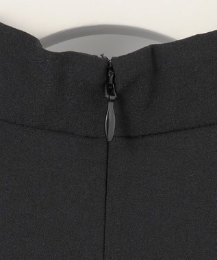 ICB 【洗える】ストレッチジョーゼット ハイネックブラウス ブラック系