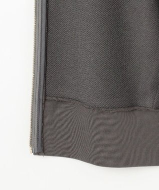 自由区 L クリアループバックジップ パーカー スレート