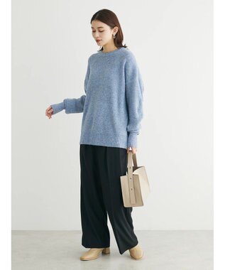 Green Parks ・Ｐｅｔｉｔ　Ｆｌｅｕｒ　ハイウエストワイドパンツ Black