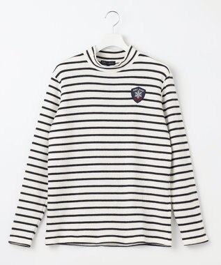 23区GOLF 今シーズンはボーダー柄も仲間入り！【MEN】【吸湿発熱】グランサーモボーダー カットソー アイボリー系1