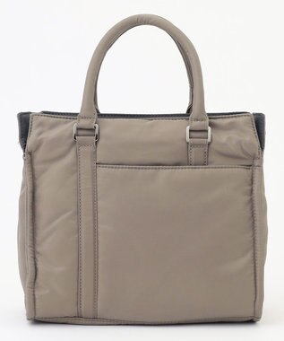 Y'SACCS ツイルナイロン　スクエアトート　Sサイズ グレージュ【web限定カラー】