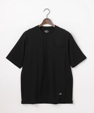 JOSEPH ABBOUD MOUNTAIN 【ゆったり】グリットワッフル アウトドアTシャツ ブラック系