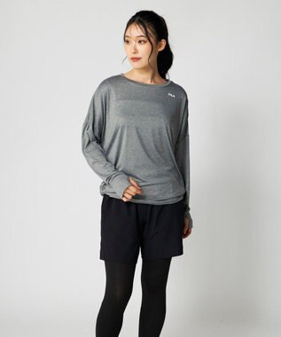 OP／FILA 【FILA】ドルマンスリーブロングTシャツ付き４点セット水着 杢グレー