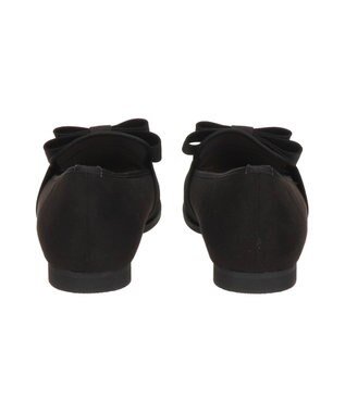 Bridget Birkin ＜抗菌消臭＞【Bridget Birkin】グログランリボンレインローファー ブラックスウェード