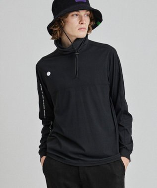 PW CIRCULUS 【MEN】スピンドルハイネックカットソー ブラック系