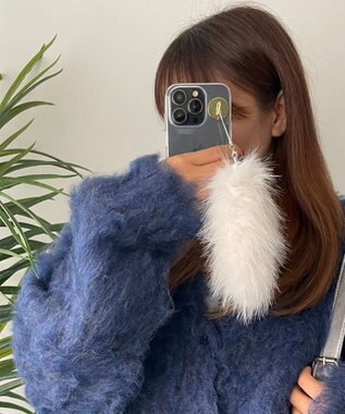 WEGO ミニファーしっぽキーホルダー ホワイト