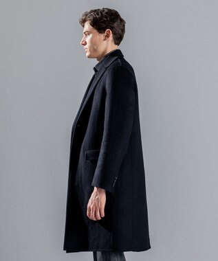 JOSEPH HOMME DOUBLE FACE CASHMERE CHESTER FIELD COAT ブラック系