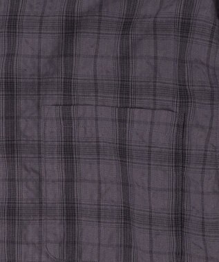 WEGO クリンクルチェックシャツ（LS） ブラックチェック1