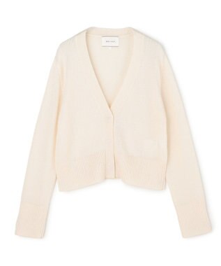 BEIGE， SPESSARTINE / Vネッククロップドカーディガン Ecru