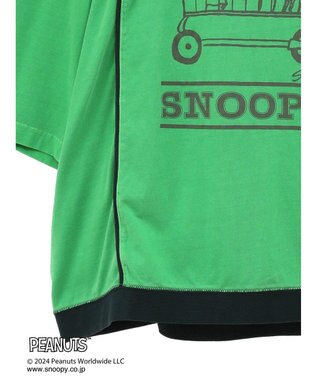 CRAFT STANDARD BOUTIQUE 【ユニセックス】PEANUTS/スヌーピー 切り替えTシャツ Green
