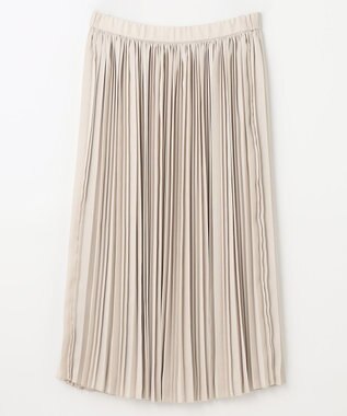 ANY L 【ウエストゴム】プリーツスカート ベージュ