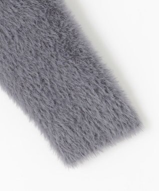 ANY SIS S フェザーニット ジャケット スレート