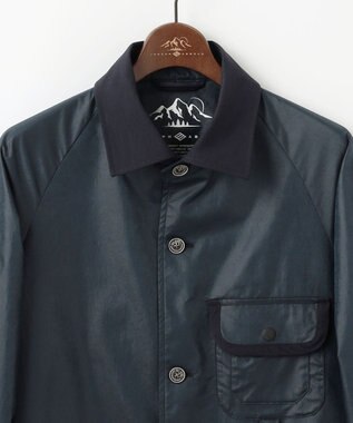 JOSEPH ABBOUD MOUNTAIN 【ストレッチ】ヴィンテージワックスストレッチアウトドア ブルゾン ネイビー系