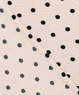 23区 S 【WEB&一部店舗限定/洗える】ドットプリント サッカー ブラウス ベージュ系