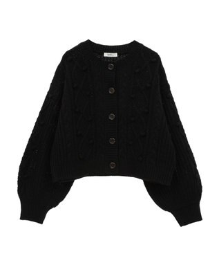 earth music&ecology ポップコーンケーブルカーディガン