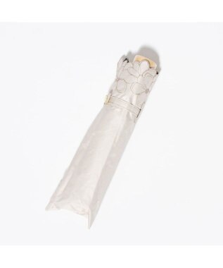 UNBILLION cache nez / 軽量フラワー刺繍カーボン折りたたみ日傘 ベージュ