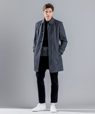 JOSEPH HOMME 【WEB限定カラーあり】ドビージャージー　ステンカラーコート 【WEB限定色】グレー系3