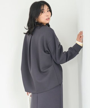 UNFILO L BEAUTY FORM JERSEY バックフォルム プルオーバー チャコール