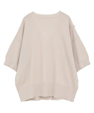 Green Parks 刺繍コードＶネックフレンチカーディガン Light Beige