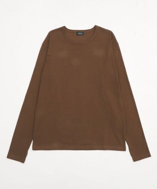 WEGO タイトフィットリブT（長袖） ブラウン