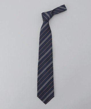 GOTAIRIKU GOTAIRIKU別注【日本製】シルク ネクタイ_ストライプ ネイビー系1