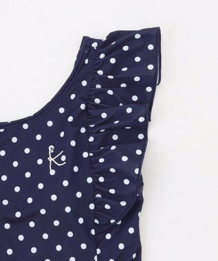 組曲 KIDS 【SS-Lサイズ】 フリルスカートスイムウェア(ワンピース) ネイビー