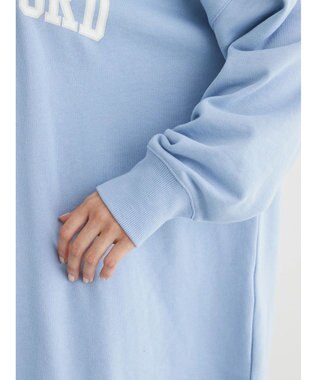 Green Parks ロゴ裏毛チュニック Sax