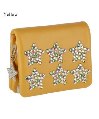 tsumori chisato CARRY きら星スター ミニ財布財布 2つ折り財布 イエロー
