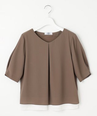 J.PRESS LADIES 【WEB限定】レイヤード カットソー ブラウン系