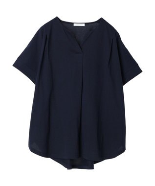 Green Parks 冷っとすずやか　フレンチスリーブスキッパー Dark Navy