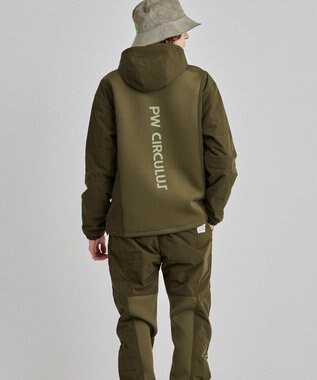 PW CIRCULUS 【MEN】中綿コンビデタッチャブルフーディ カーキ系