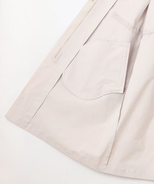 ANY 【手洗い可能】ライトフーデットコート ライトグレー系