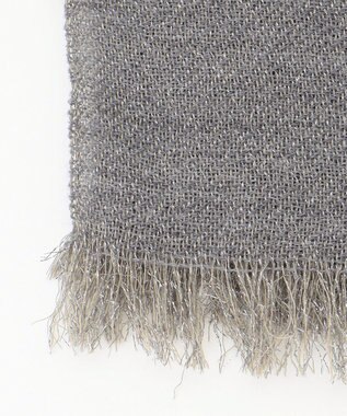 自由区 【カタログ掲載】ウールラメミックス ストール グレー