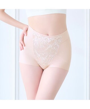 BRADELIS New York 【BRADELIS NewYork peace ブラデリス】ハートのお尻に格上げショーツ24 深め 綿混 伸縮性抜群 程よくフィットしてキュッと上がる ヌードピーチ