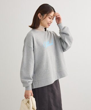 Green Parks 裏起毛発泡ロゴプルオーバー Gray Mixture