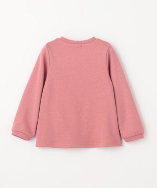 ANY KIDS 裏シャギー ポシェット トレーナー ローズピンク×ウサギ