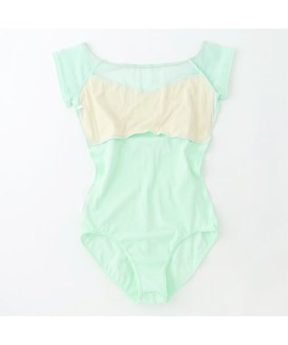 Chacott フレンチスリーブレオタード アイスグリーン