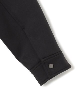 ICB 【洗える】 コンパクトダンボールニット ジャケット ブラック系