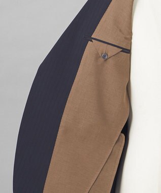 GOTAIRIKU 【御幸毛織】 WOOL×SOLOTEX ストレッチスーツ（平織/ネイビー） ネイビー系1