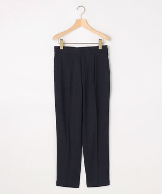 組曲 ライトリネンライクテーパード パンツ ネイビー系