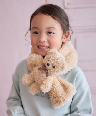 ANY KIDS アニマル ふわふわ マフラー クマ