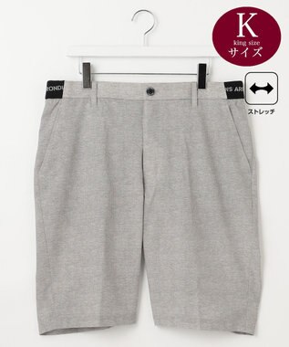  【MEN】【キングサイズ/ストレッチ】クールドット柄ハーフパンツ