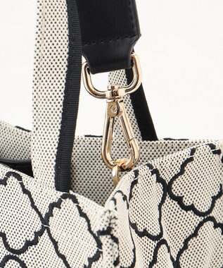 TOCCA CHECKER CLOVER EMBROIDERY MINI ミニバッグ ブラック系