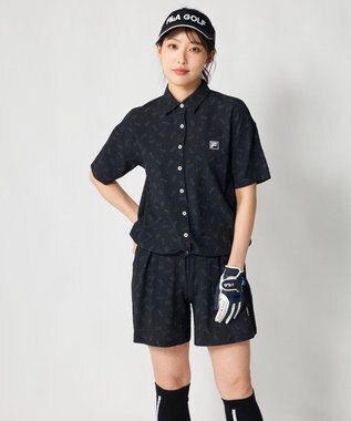 FILA GOLF／marie claire 【FILA GOLF】 ブランドロゴプリントTシャツ ブラック