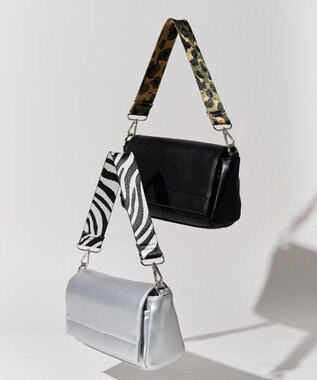 AMERICAN HOLIC 2WAY柄テープショルダーバッグ Black