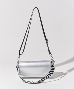 AMERICAN HOLIC 2WAY柄テープショルダーバッグ Silver
