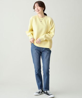 ANY ダンボールバックリブプルオーバー イエロー