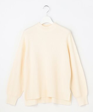 ANY SIS CICA加工 ビューティ畔ボトルネック ニット アイボリー